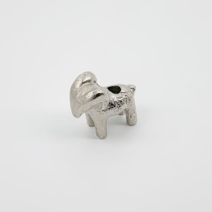 Portacandela Ram 7 cm, Argento antico House Doctor