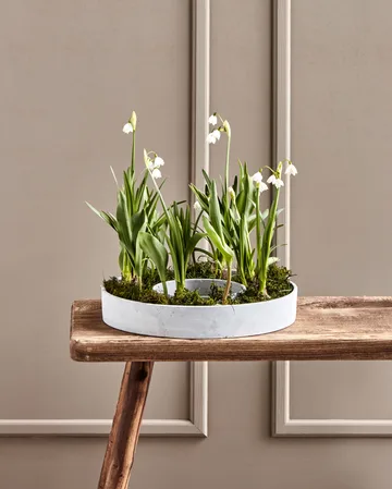 Portacandele per candele a blocco The Ring - Calcestruzzo - House Doctor