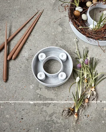 Portacandele The Ring - Grey - House Doctor