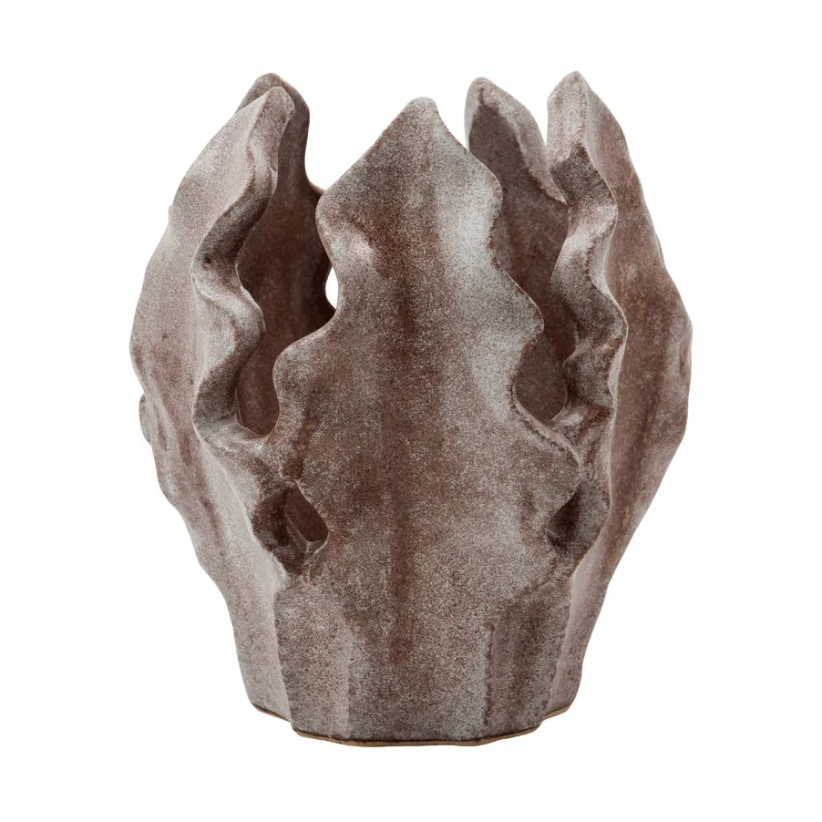 Portacandeline Camden, Marrone scamosciato, Ø14x17 cm House Doctor