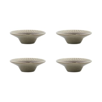 Portauovo Pleat confezione da 4 - Grigio-marrone - House Doctor
