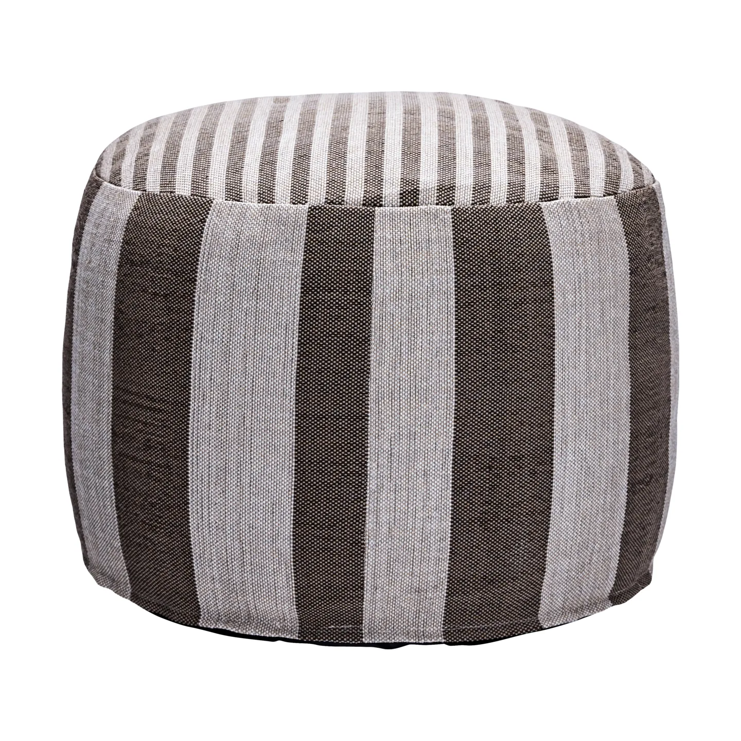 Pouf Alfo Ø60x40 cm, Marrone-bianco House Doctor