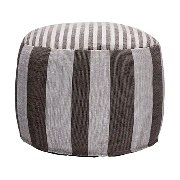 Pouf Alfo Ø60x40 cm - Marrone-bianco - House Doctor