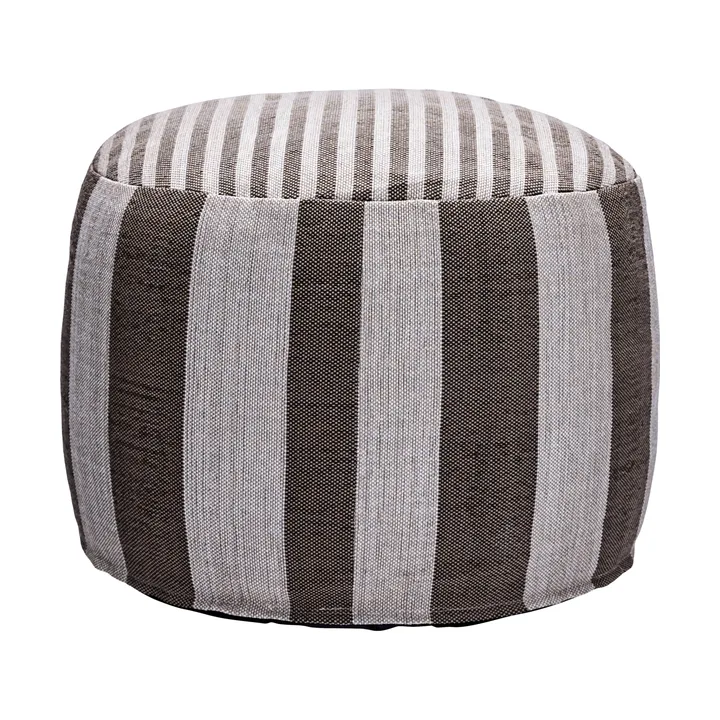 Pouf Alfo Ø60x40 cm - Marrone-bianco - House Doctor