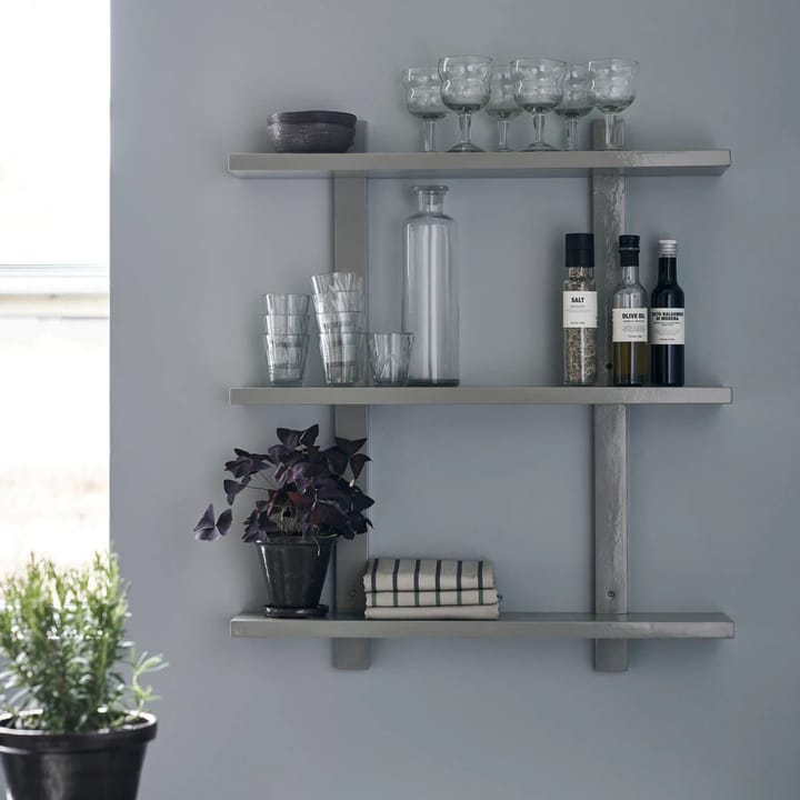 Scaffale Sheo grigio, 3 ripiani House Doctor