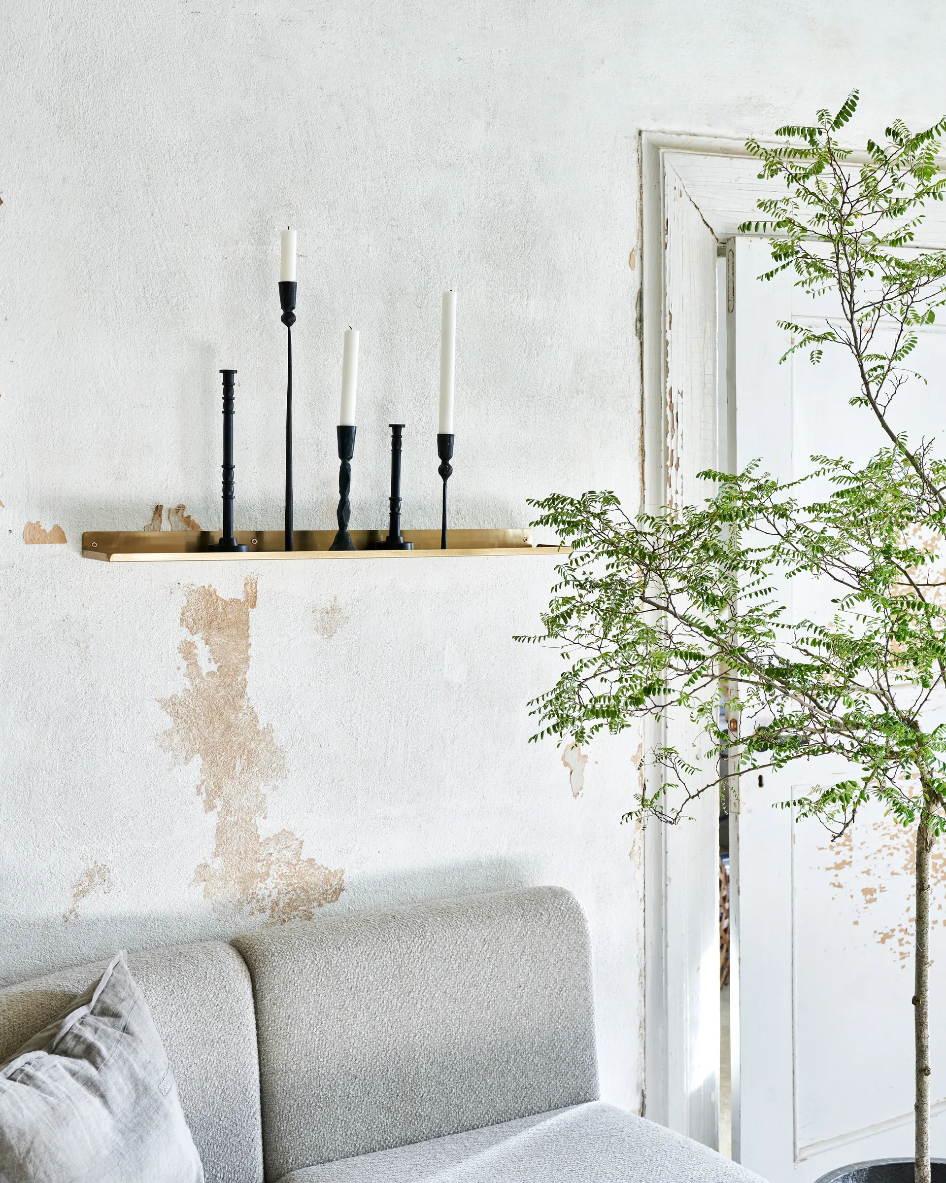 Scaffale Stedge, 80 cm, Ottone House Doctor