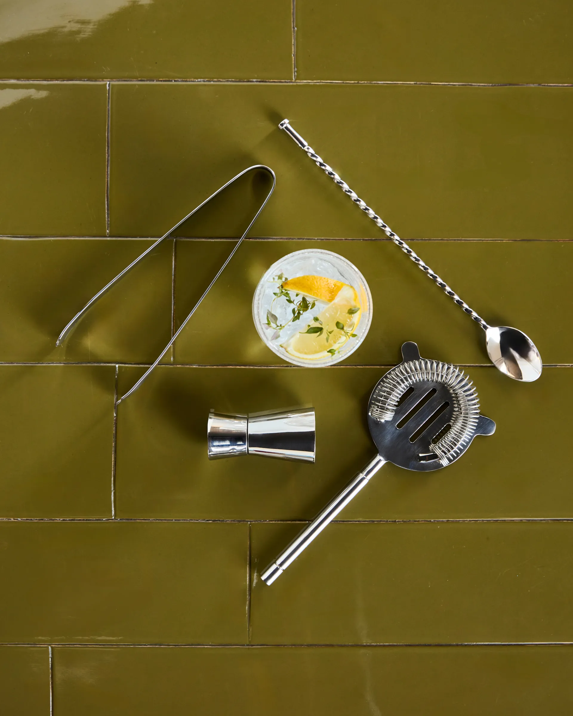 Set bar Kett 4 pezzi, Finitura argento House Doctor