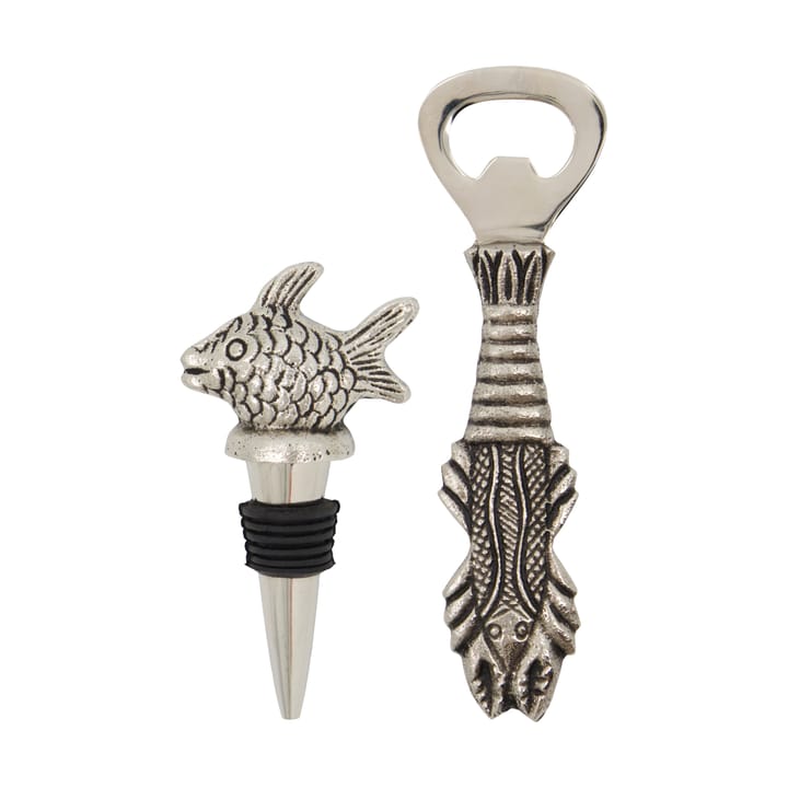 Set da bar Fish 2 pezzi - Argento antico - House Doctor