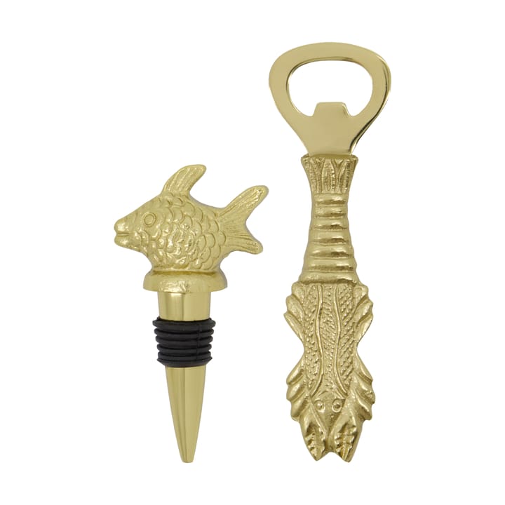 Set da bar Fish 2 pezzi, Oro antico House Doctor