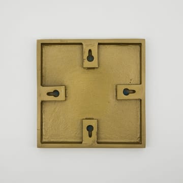 Set di 4 decorazioni da parete List - Ottone antico - House Doctor