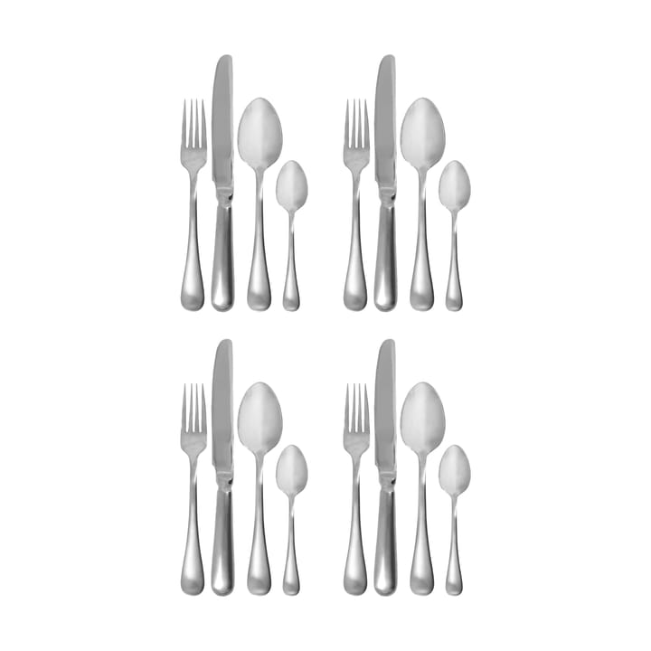 Set di posate Brush 16 pezzi - Finitura argento - House Doctor