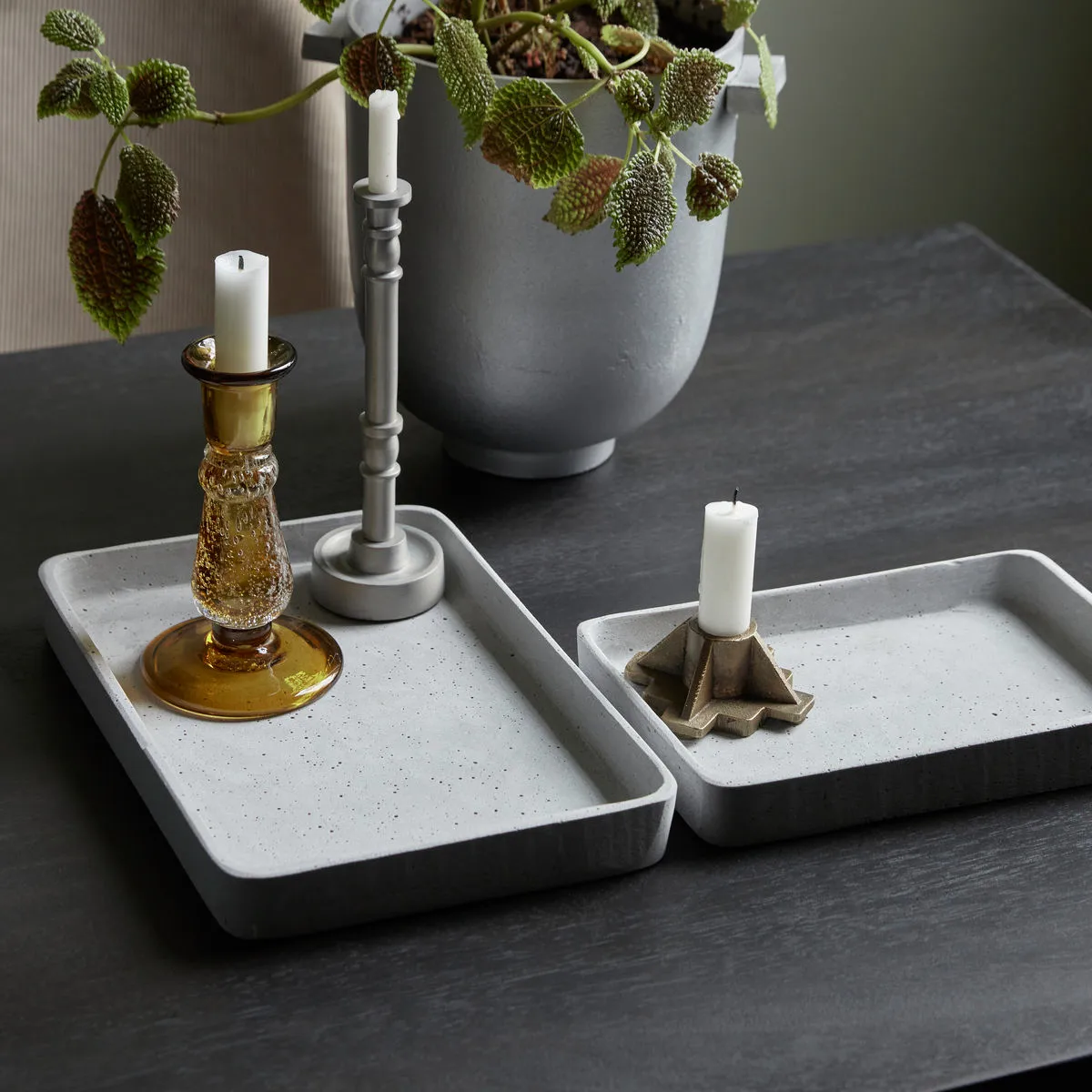 Set di vassoi Retra, grigio House Doctor