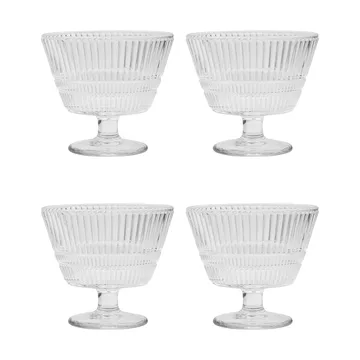 Slots ciotola da dessert 4-pack - Chiaro - House Doctor