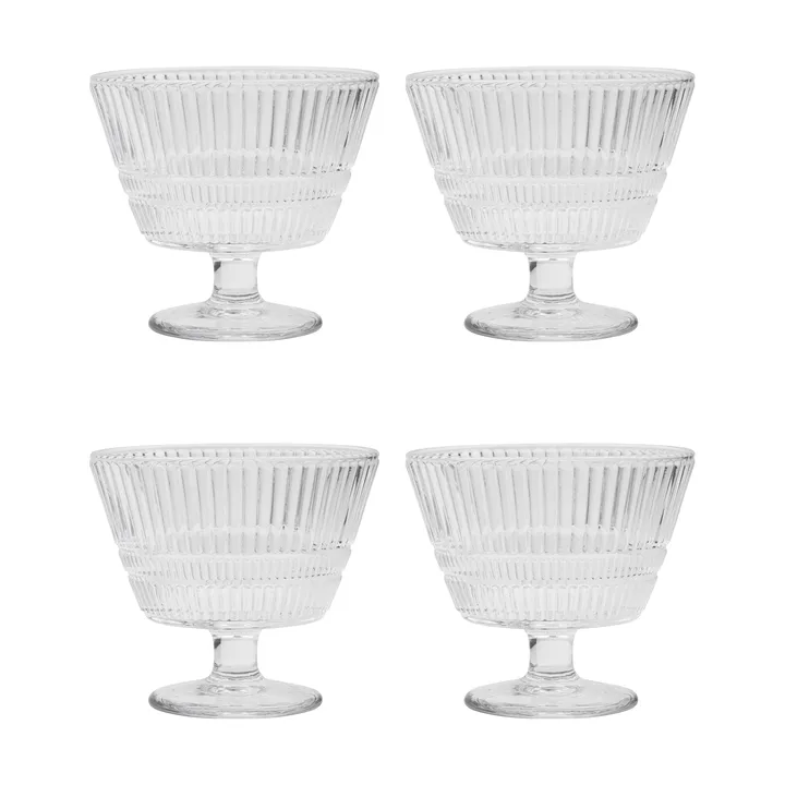 Slots ciotola da dessert 4-pack - Chiaro - House Doctor