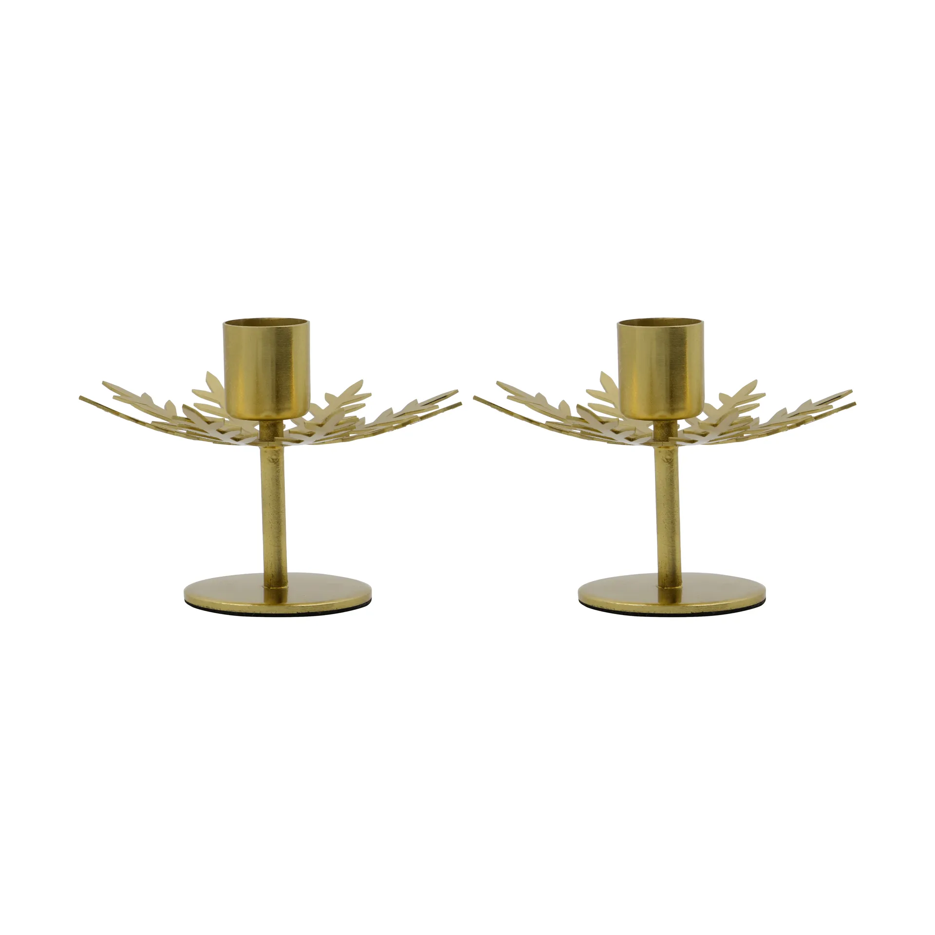 Snowflake portacandele 2-pack, Color ottone antico House Doctor