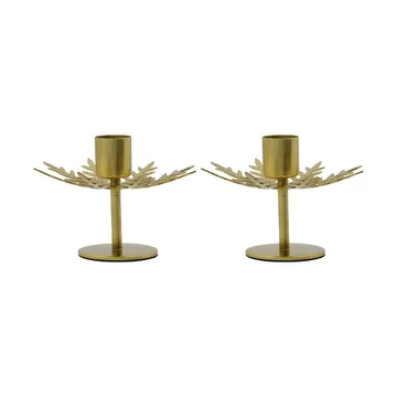 Snowflake portacandele 2-pack - Color ottone antico - House Doctor