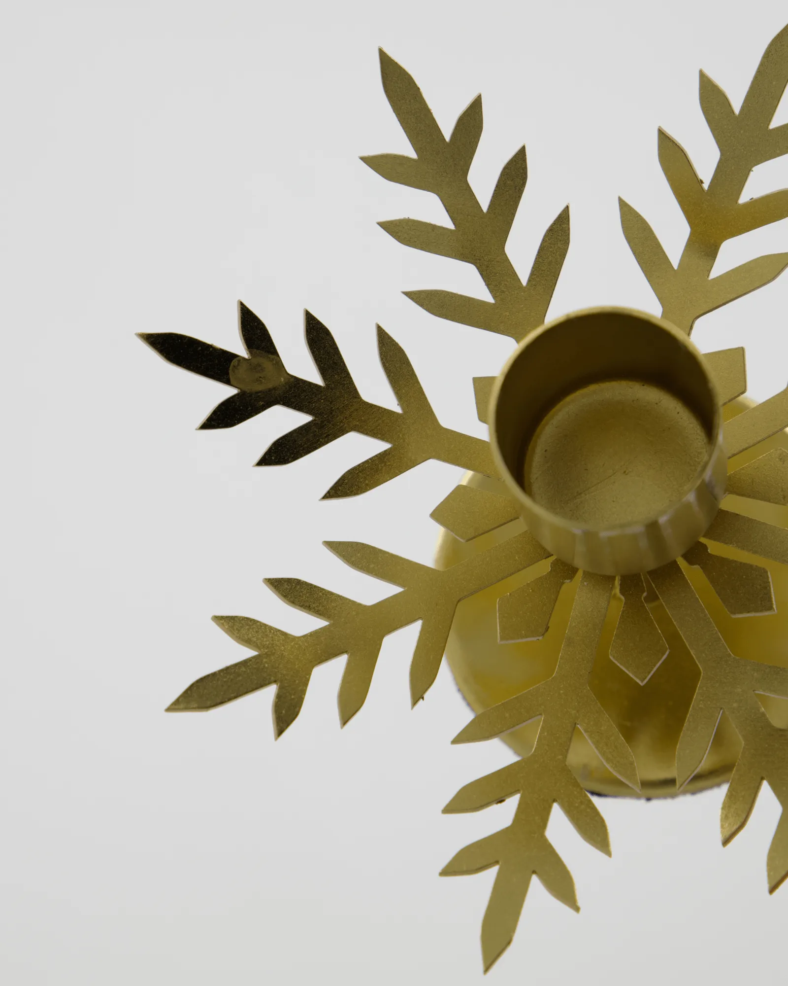 Snowflake portacandele 2-pack, Color ottone antico House Doctor