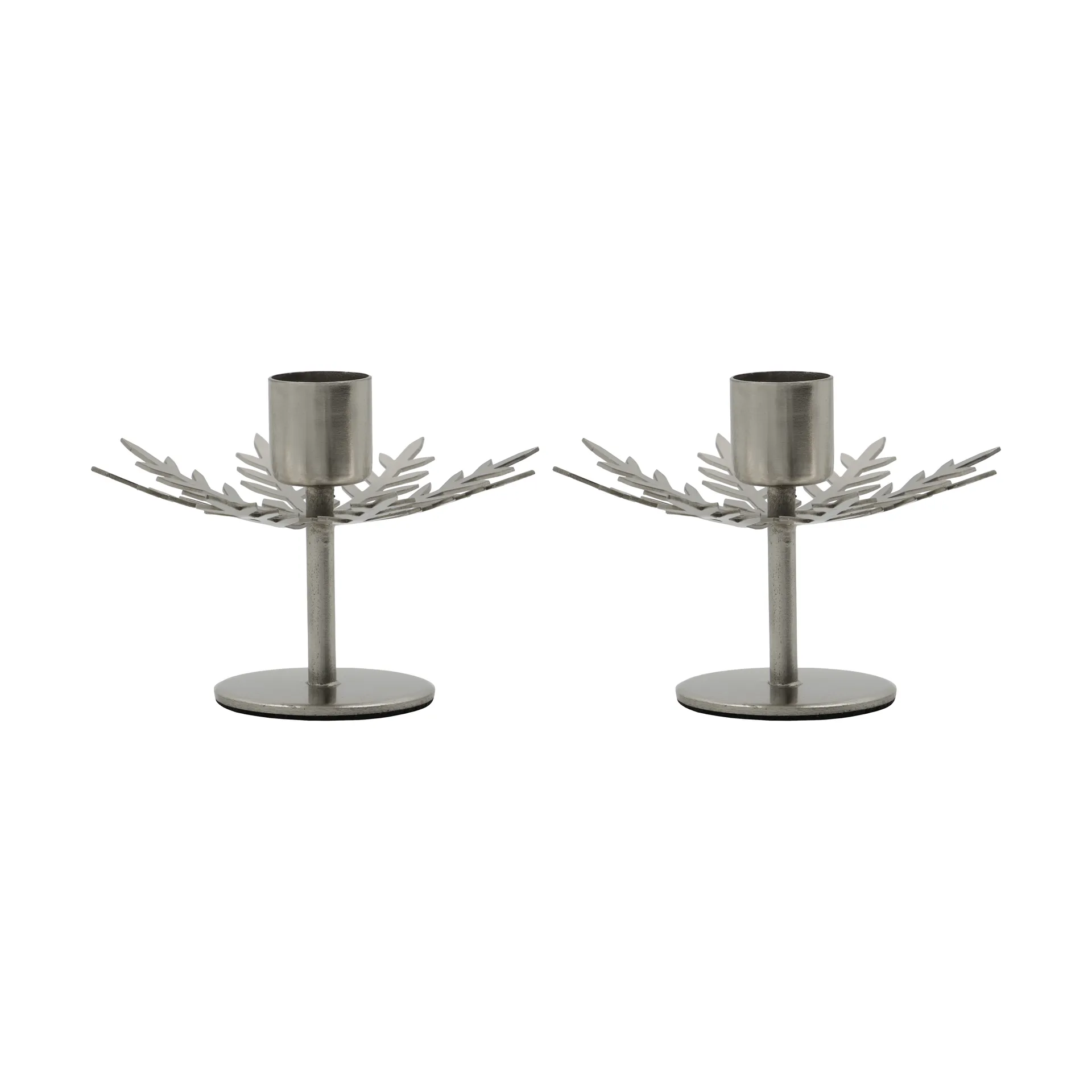 Snowflake portacandele 2-pack, Finitura argento House Doctor