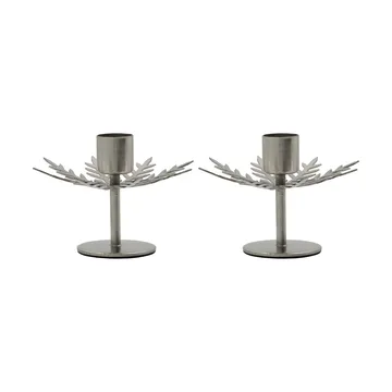 Snowflake portacandele 2-pack - Finitura argento - House Doctor