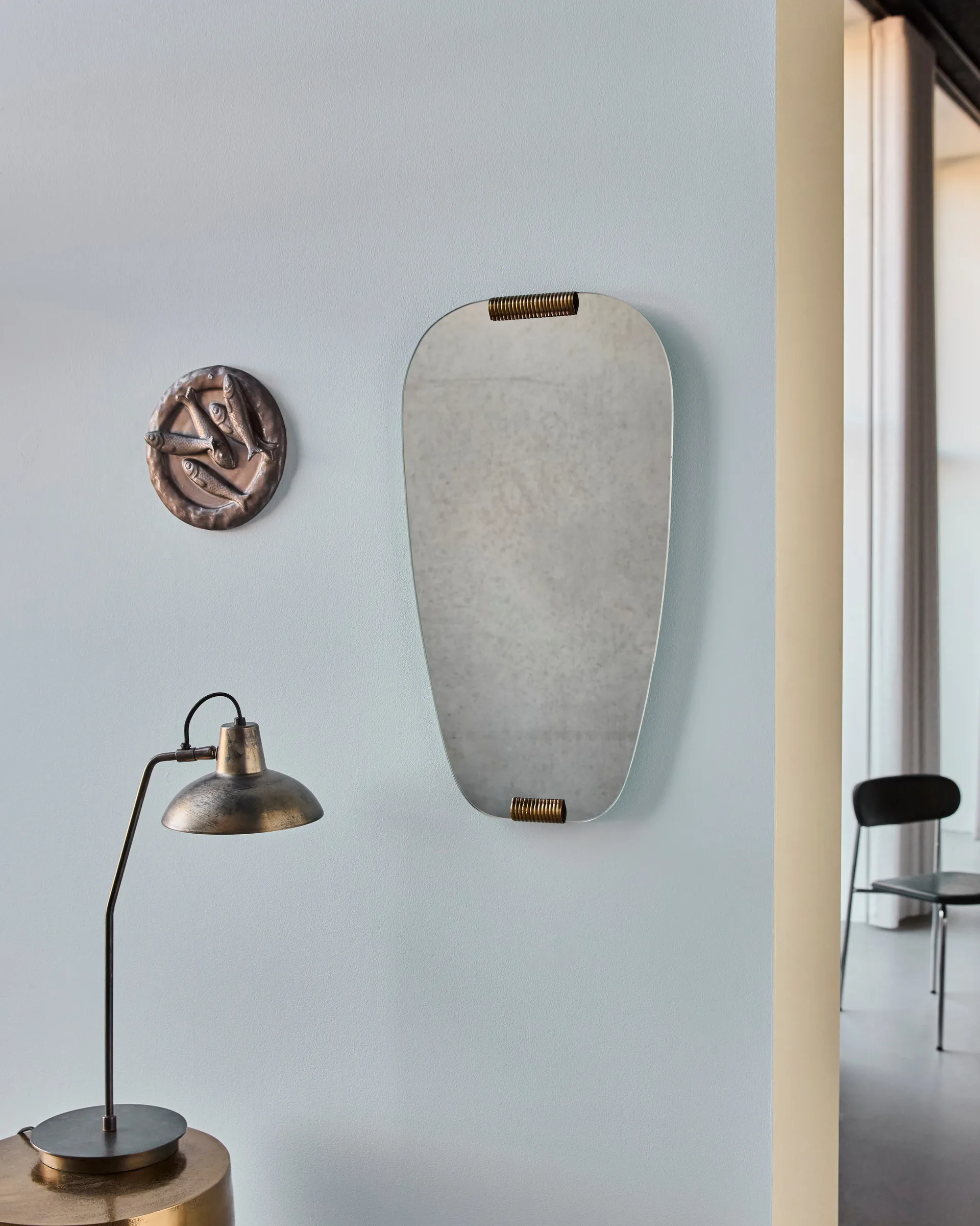 Specchio Clips 32x58 cm, Dorato House Doctor