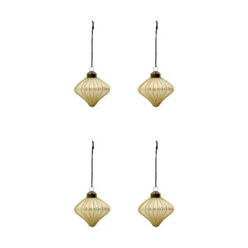 Spin decorazione natalizia set da 4 - Champagne - House Doctor
