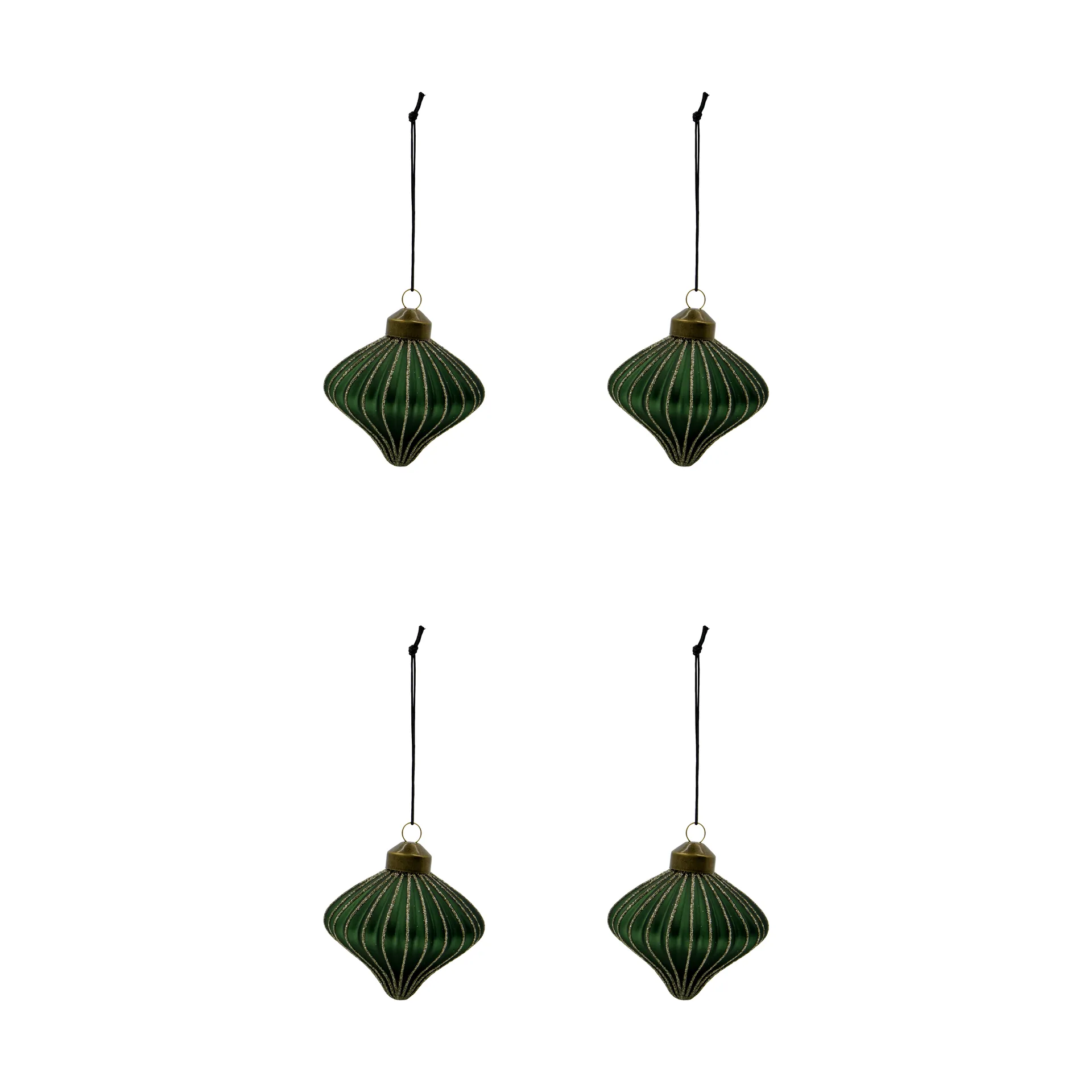 Spin decorazione natalizia set da 4, Verde House Doctor