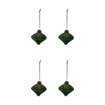Spin decorazione natalizia set da 4 - Verde - House Doctor