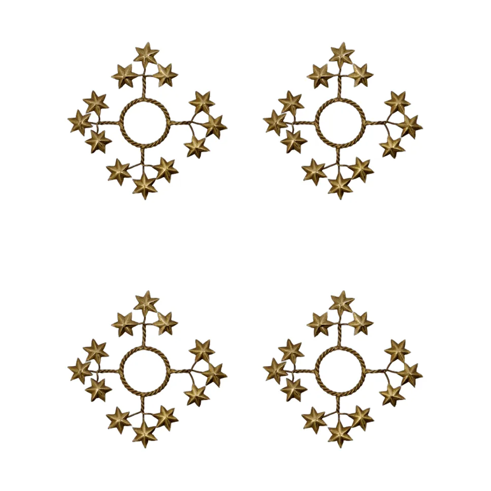 Star copri candela 4-pack, Dorato House Doctor