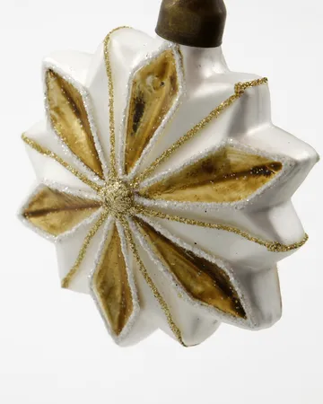 Stella ornamento natalizio 4 pezzi - Bianco - House Doctor