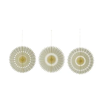 Stelle decorazioni natalizie 3 pezzi - Off-White, Ø20 cm - House Doctor