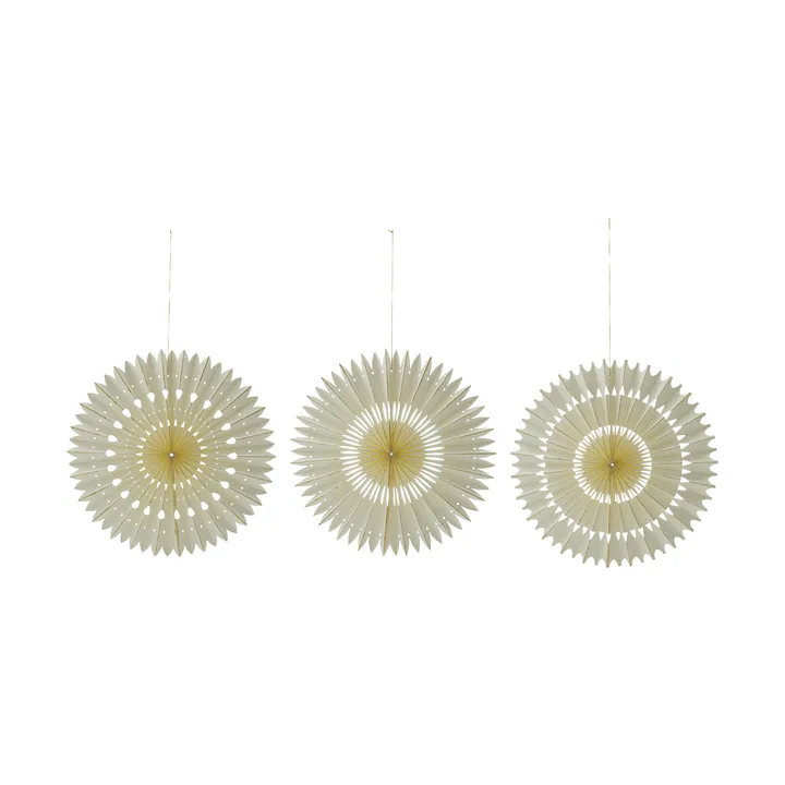 Stelle decorazioni natalizie 3 pezzi - Off-White, Ø20 cm - House Doctor