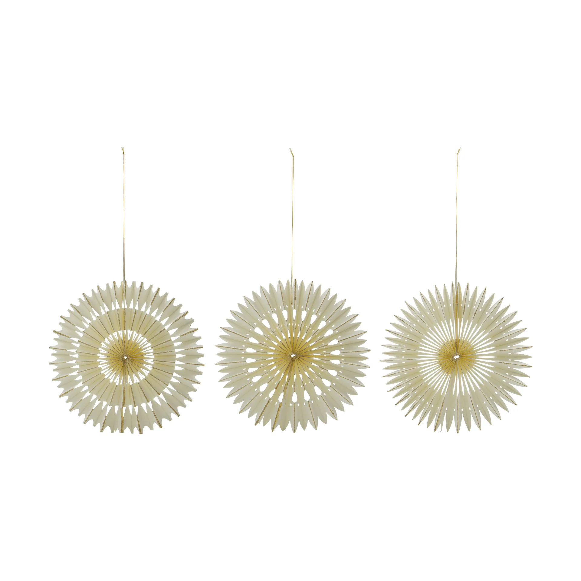 Stelle decorazioni natalizie 3 pezzi, Off-White, Ø30 c, House Doctor