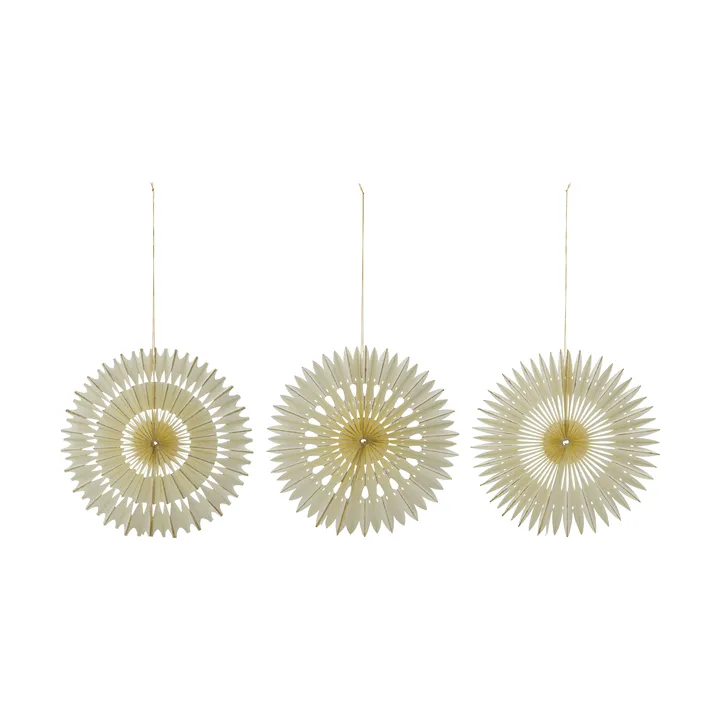 Stelle decorazioni natalizie 3 pezzi - Off-White, Ø30 c, - House Doctor
