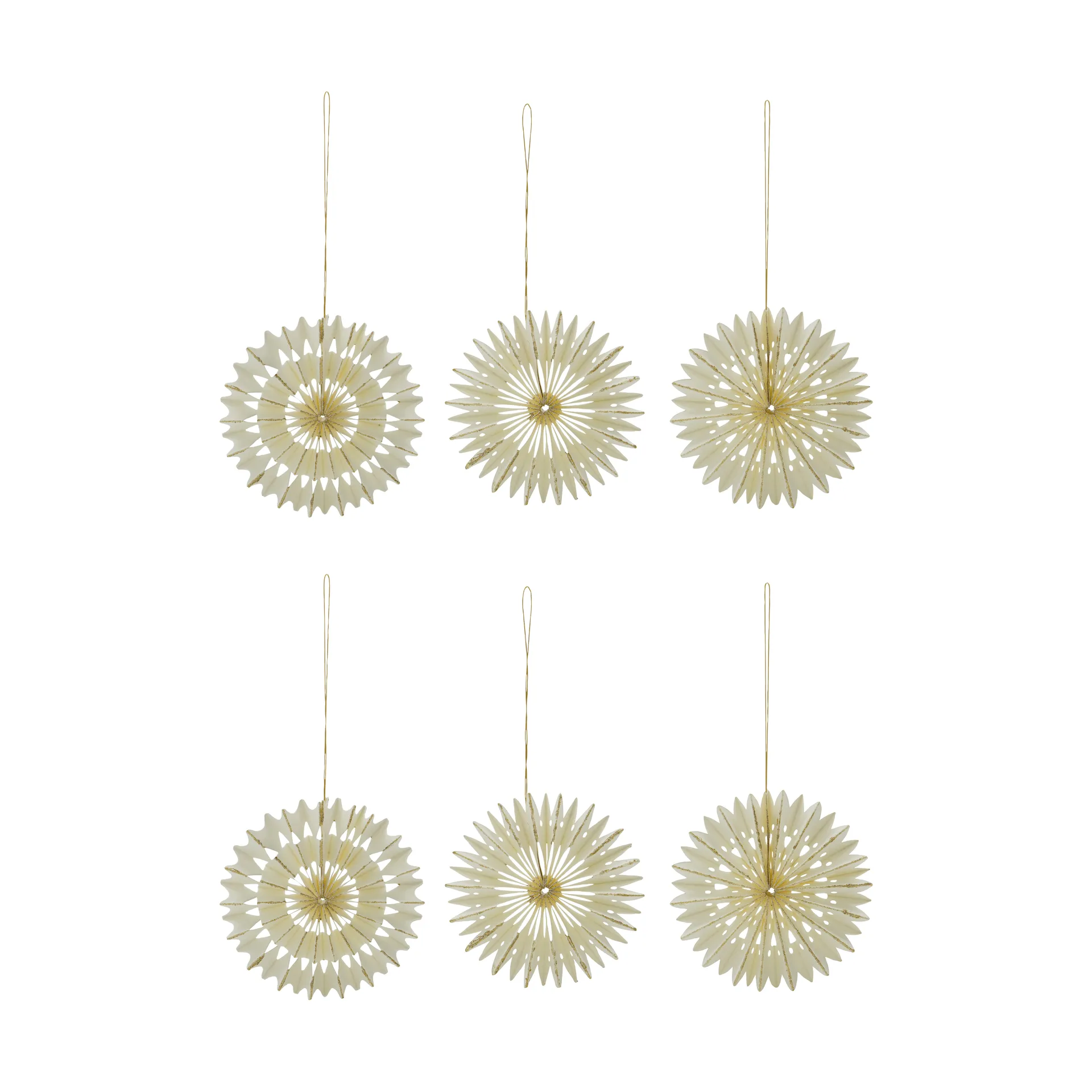 Stelle ornamenti natalizi 6 pezzi, Off-White, Ø10,5 cm House Doctor