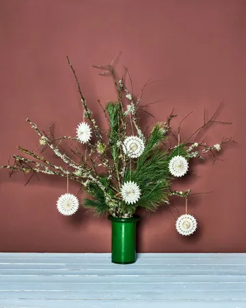Stelle ornamenti natalizi 6 pezzi - Off-White, Ø10,5 cm - House Doctor
