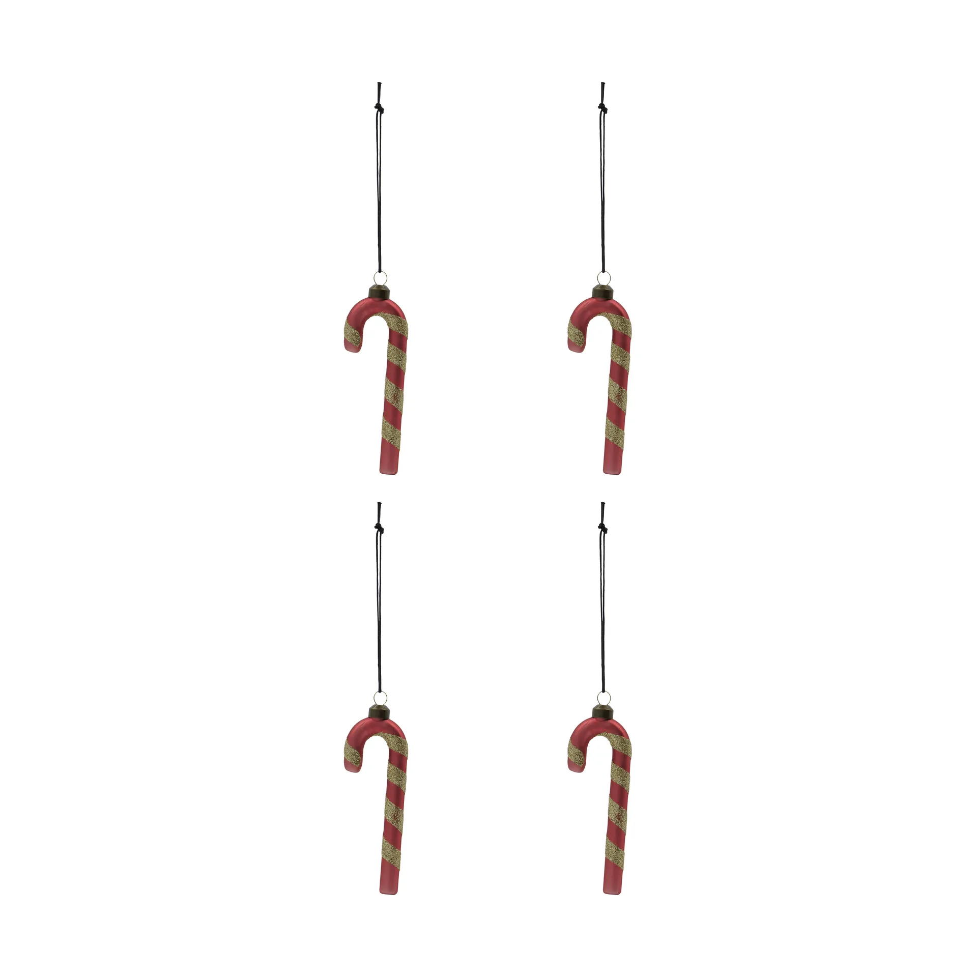 Stick decorazione natalizia 4 pezzi, Rosso polveroso House Doctor