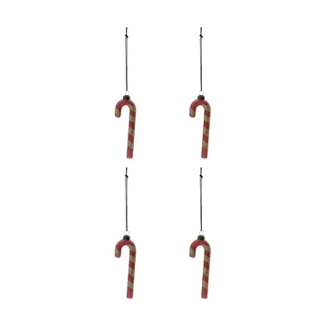 Stick decorazione natalizia 4 pezzi - Rosso polveroso - House Doctor
