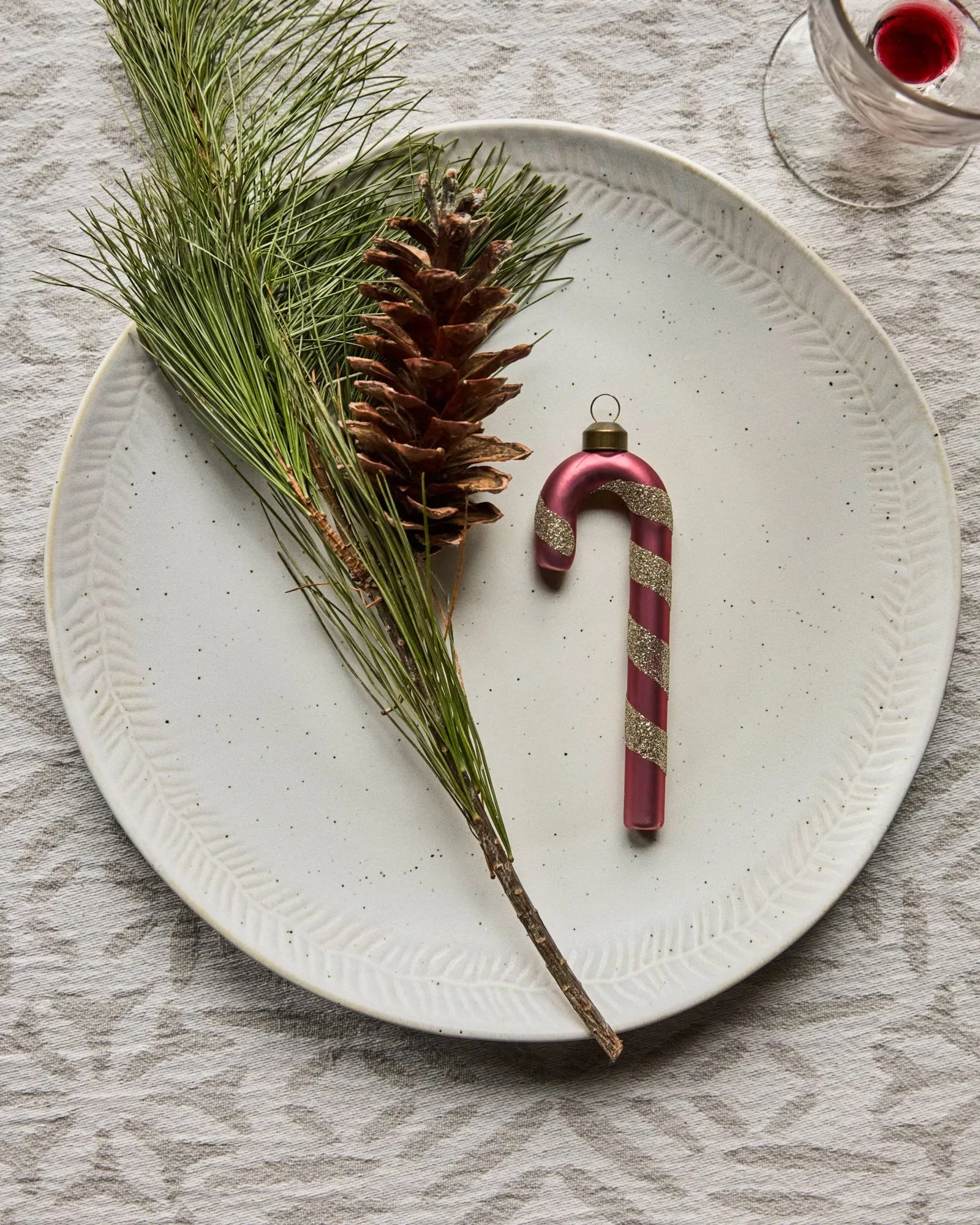Stick decorazione natalizia 4 pezzi, Rosso polveroso House Doctor