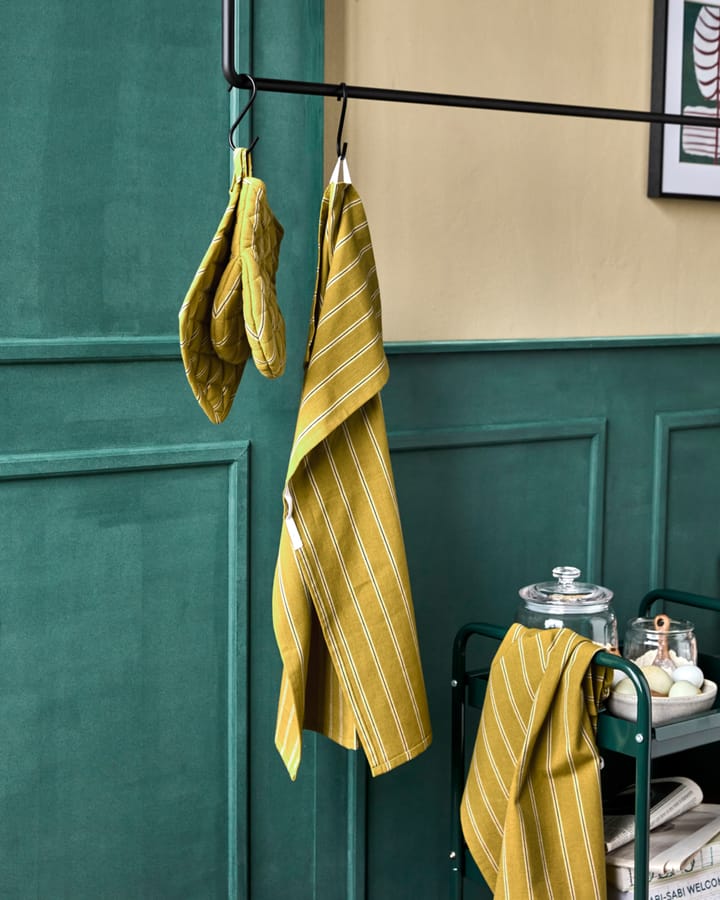 Strofinaccio da cucina Cook 55x75 cm confezione da 3, Giallo senape House Doctor