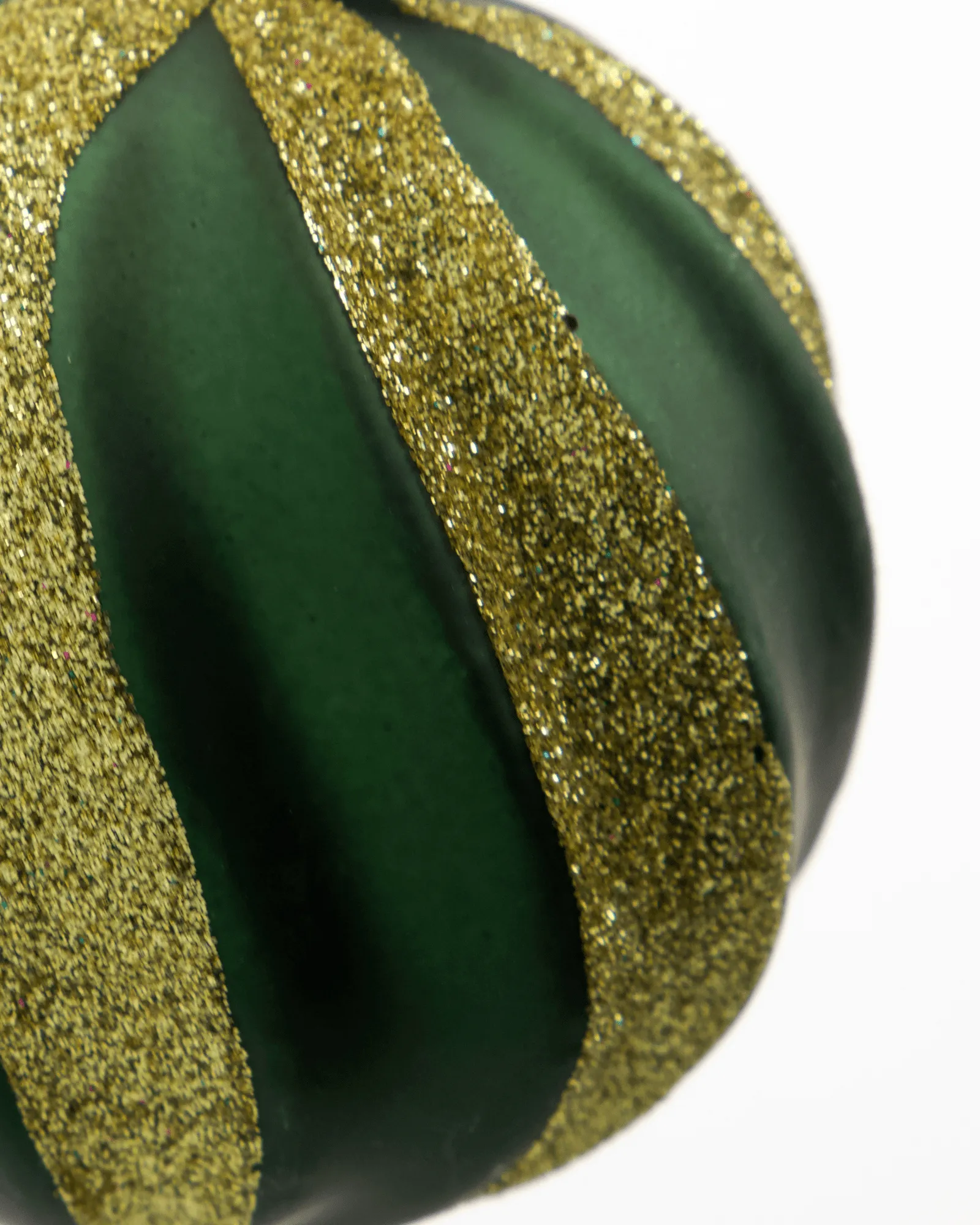 Swirl palline di Natale 4 pezzi, Verde-oro House Doctor