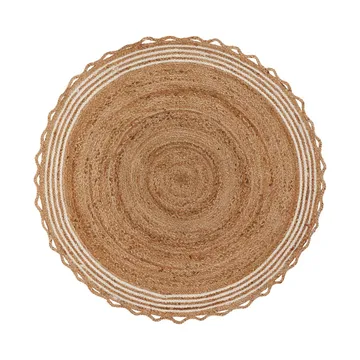 Tappetino per albero di Natale Nord Ø 120 cm - Iuta, bianco - House Doctor