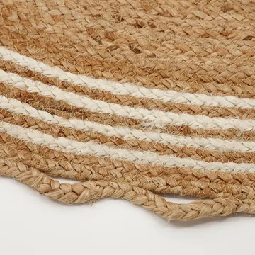 Tappetino per albero di Natale Nord Ø 120 cm - Iuta, bianco - House Doctor