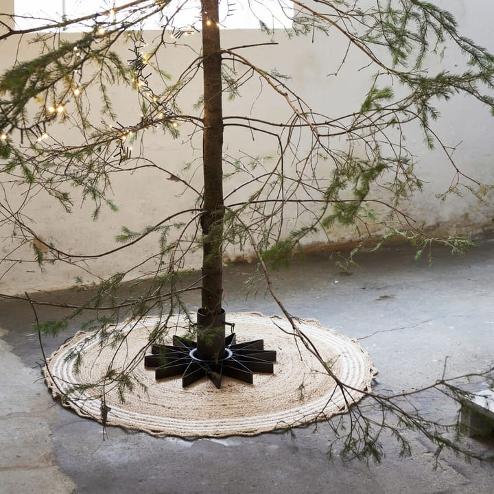 Tappetino per albero di Natale Nord Ø 120 cm - Iuta, bianco - House Doctor