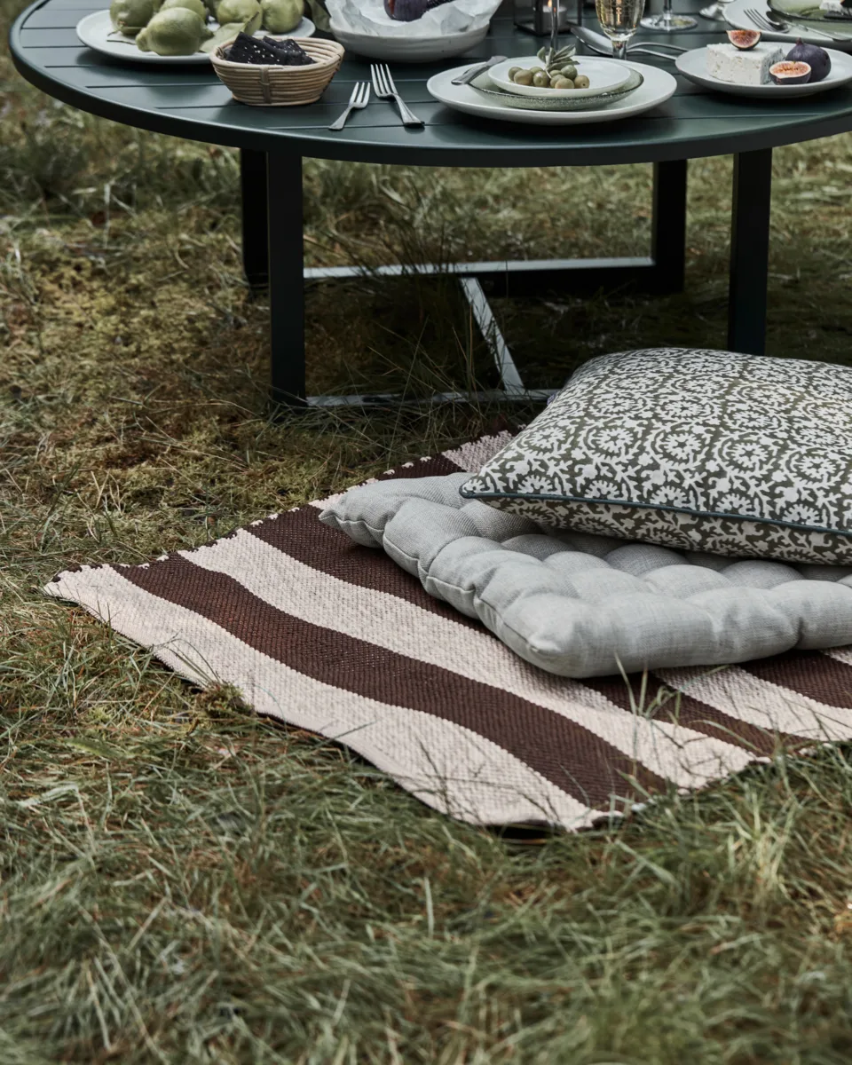 Tappeto Alfo 90x200 cm, Marrone-bianco House Doctor