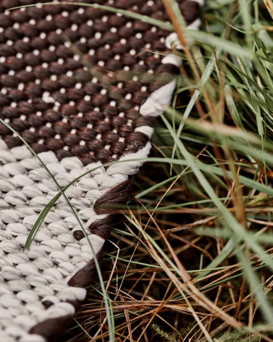 Tappeto Alfo 90x200 cm, Marrone-bianco House Doctor