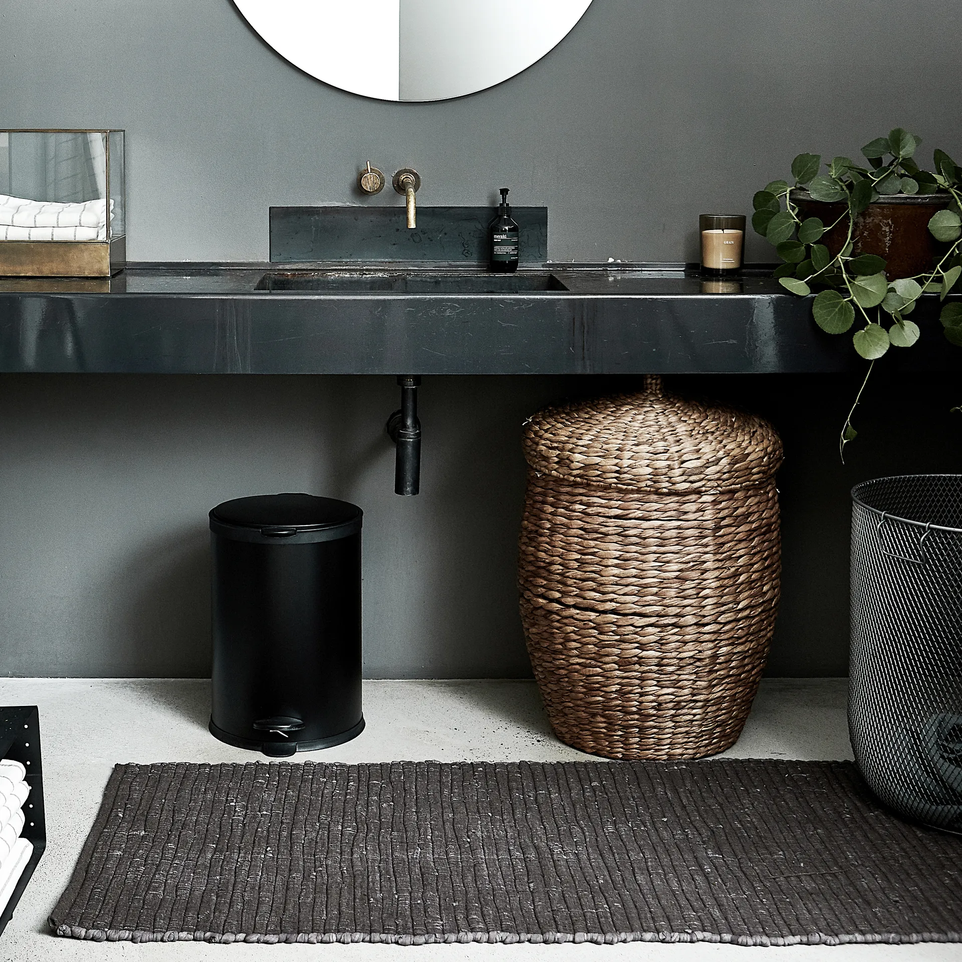 Tappeto Chindi 70x160 cm, Grigio House Doctor