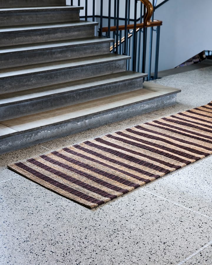 Tappeto marrone-naturale Block , 90x300 cm House Doctor