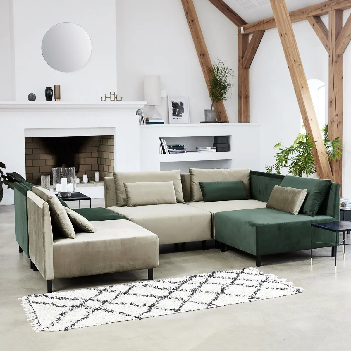 Tappeto Riba, 90x200 cm House Doctor