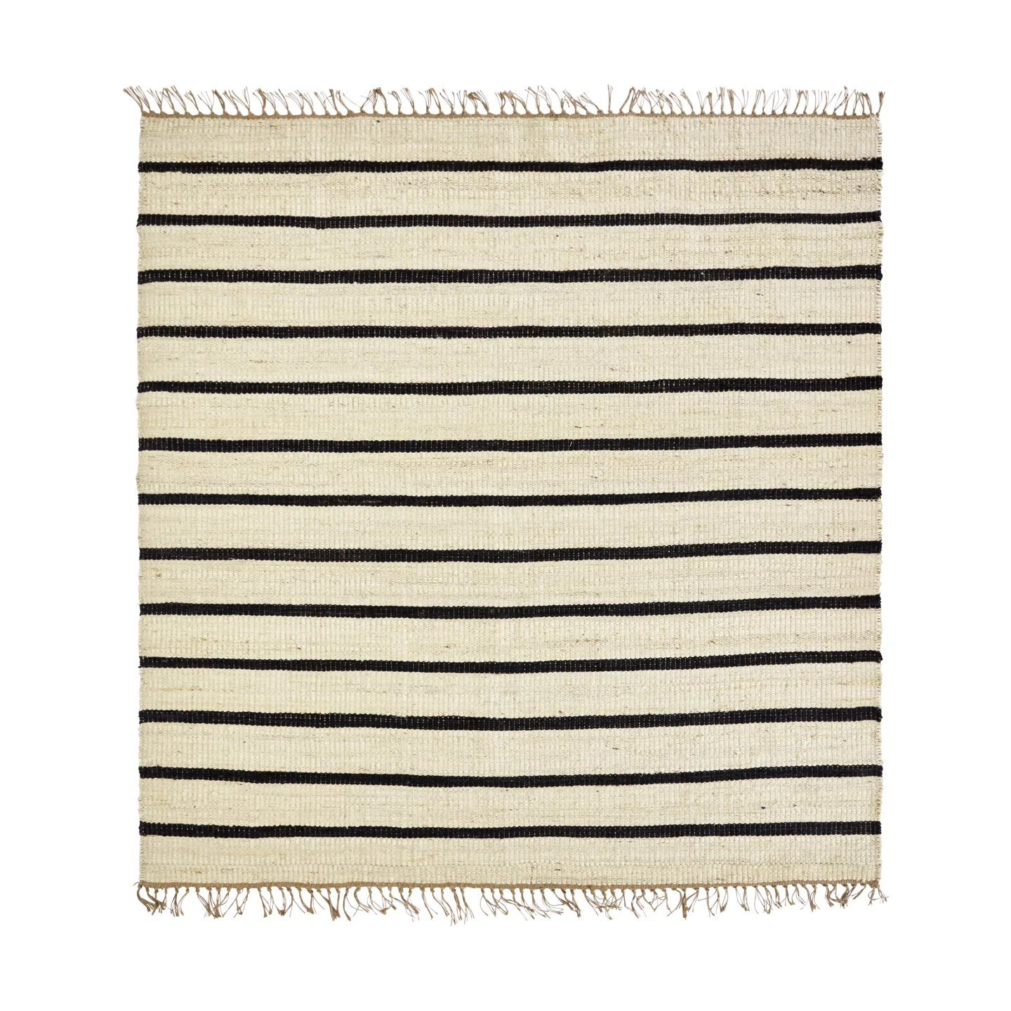 Tappeto Sima 180x180 cm, Nero-natura House Doctor