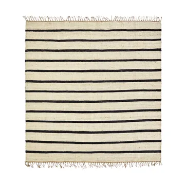 Tappeto Sima 180x180 cm - Nero-natura - House Doctor